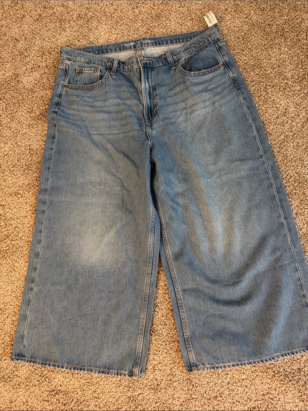 Old Navy Women’s Light Blue Relaxed Wide-Leg Jeans